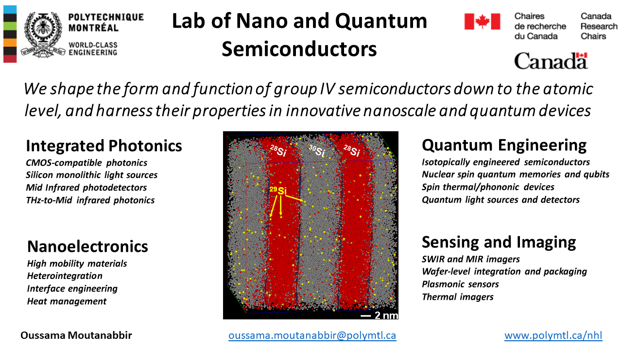 Cover Laboratory of Nano and Quantum Semiconductors Moutanabbir CRC
